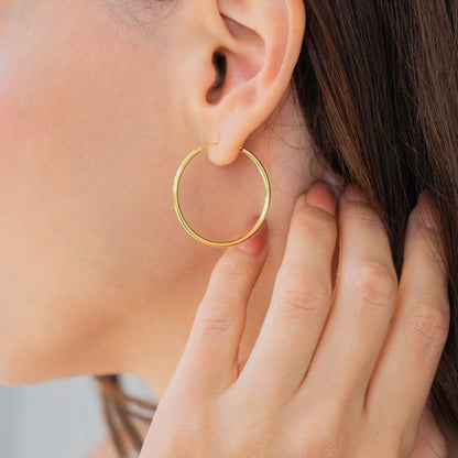 Mint & Lily Endless Hoop Earrings
