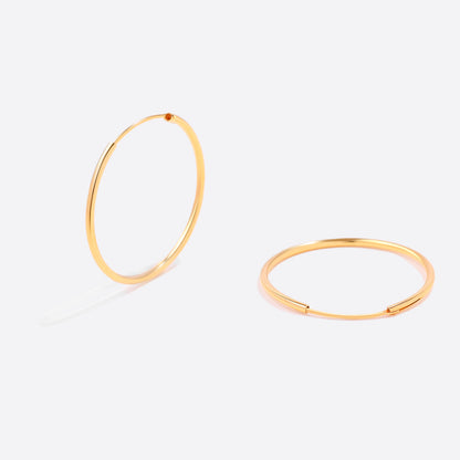Mint & Lily Endless Hoop Earrings