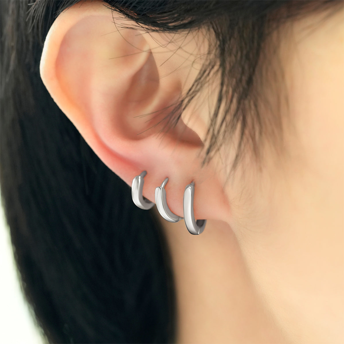 Mint & Lily Dainty Huggie Hoop Earrings