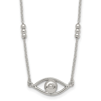 Silver Evil Eye Necklace