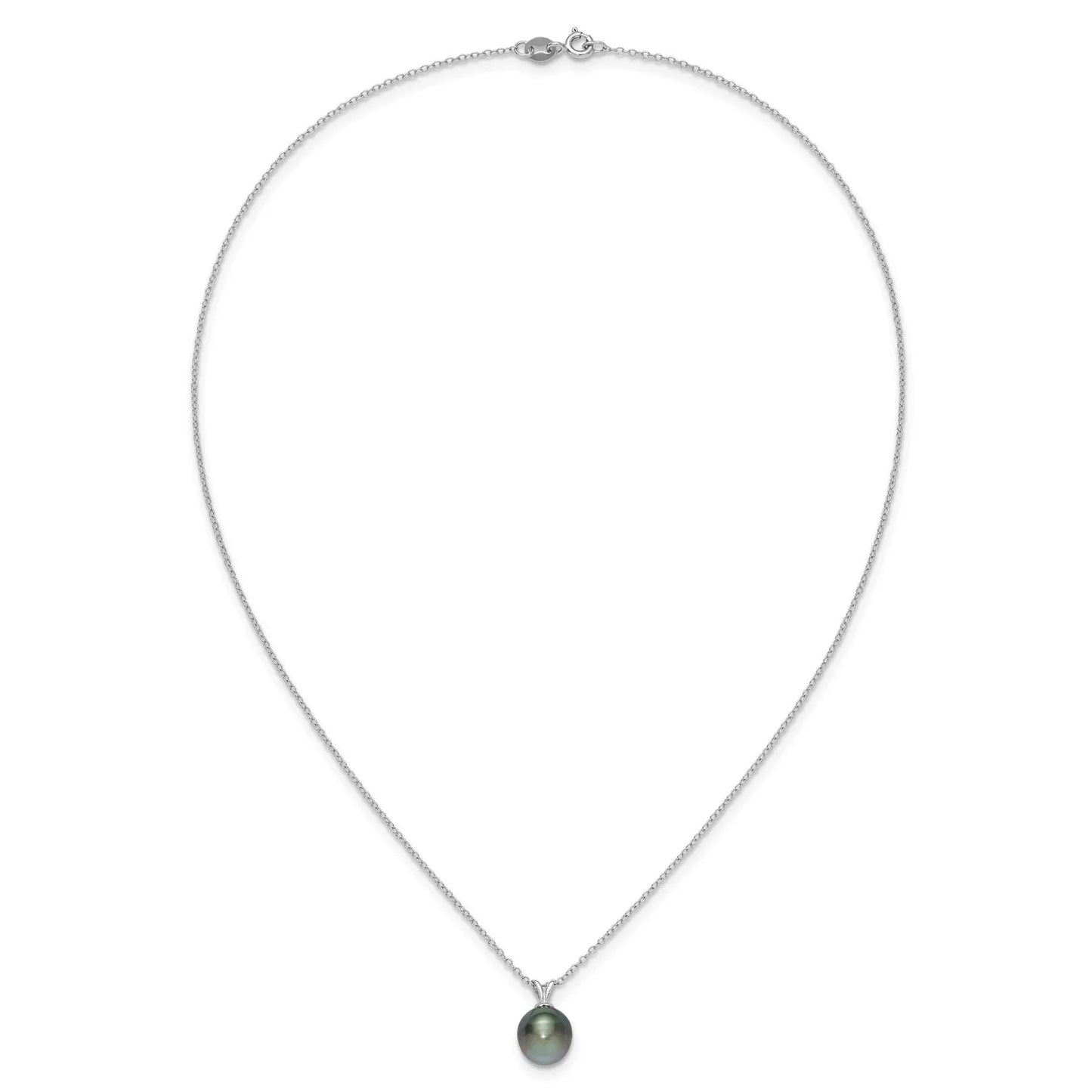 Black Teardrop Tahitian Pearl Necklace