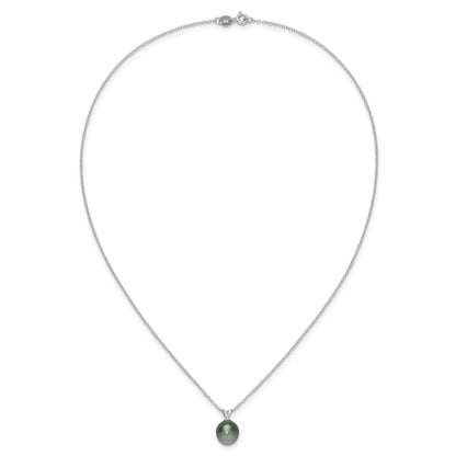 Black Teardrop Tahitian Pearl Necklace