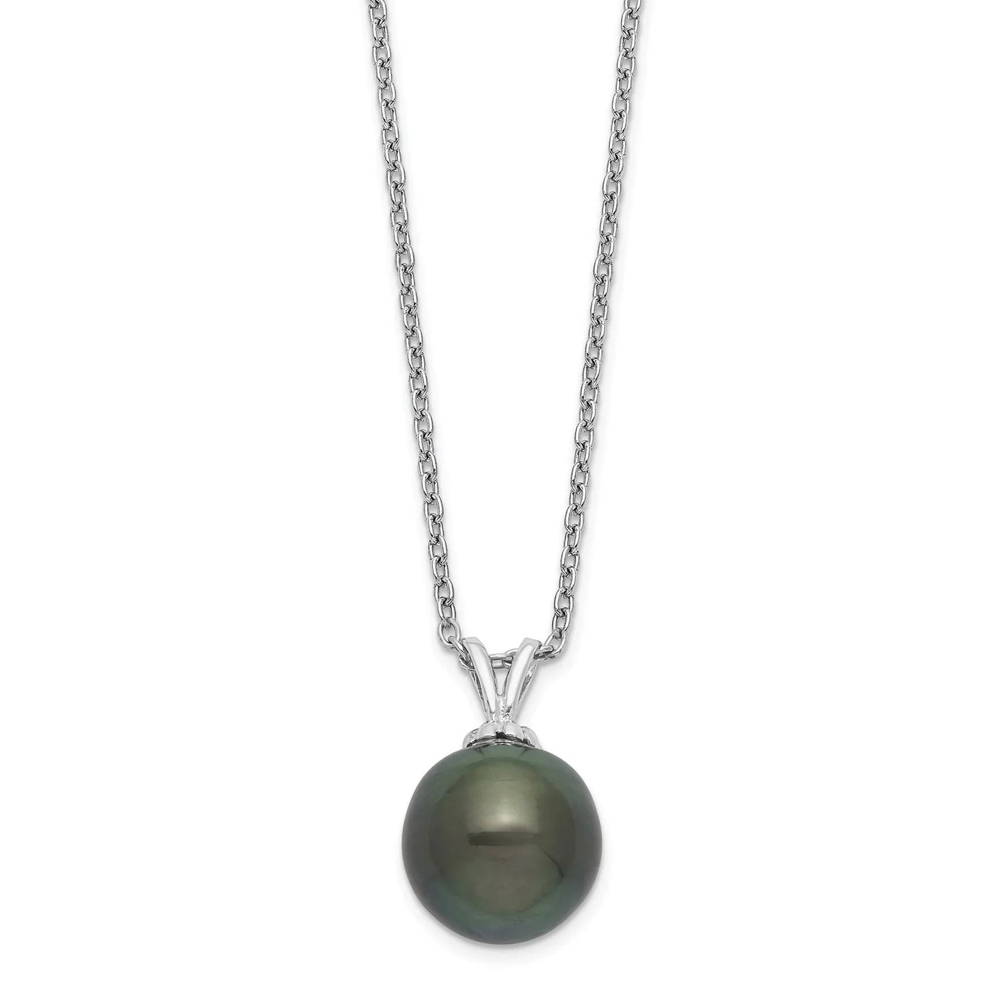 Black Teardrop Tahitian Pearl Necklace