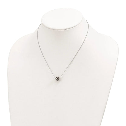 Black Cultured Tahitian Pearl Necklace