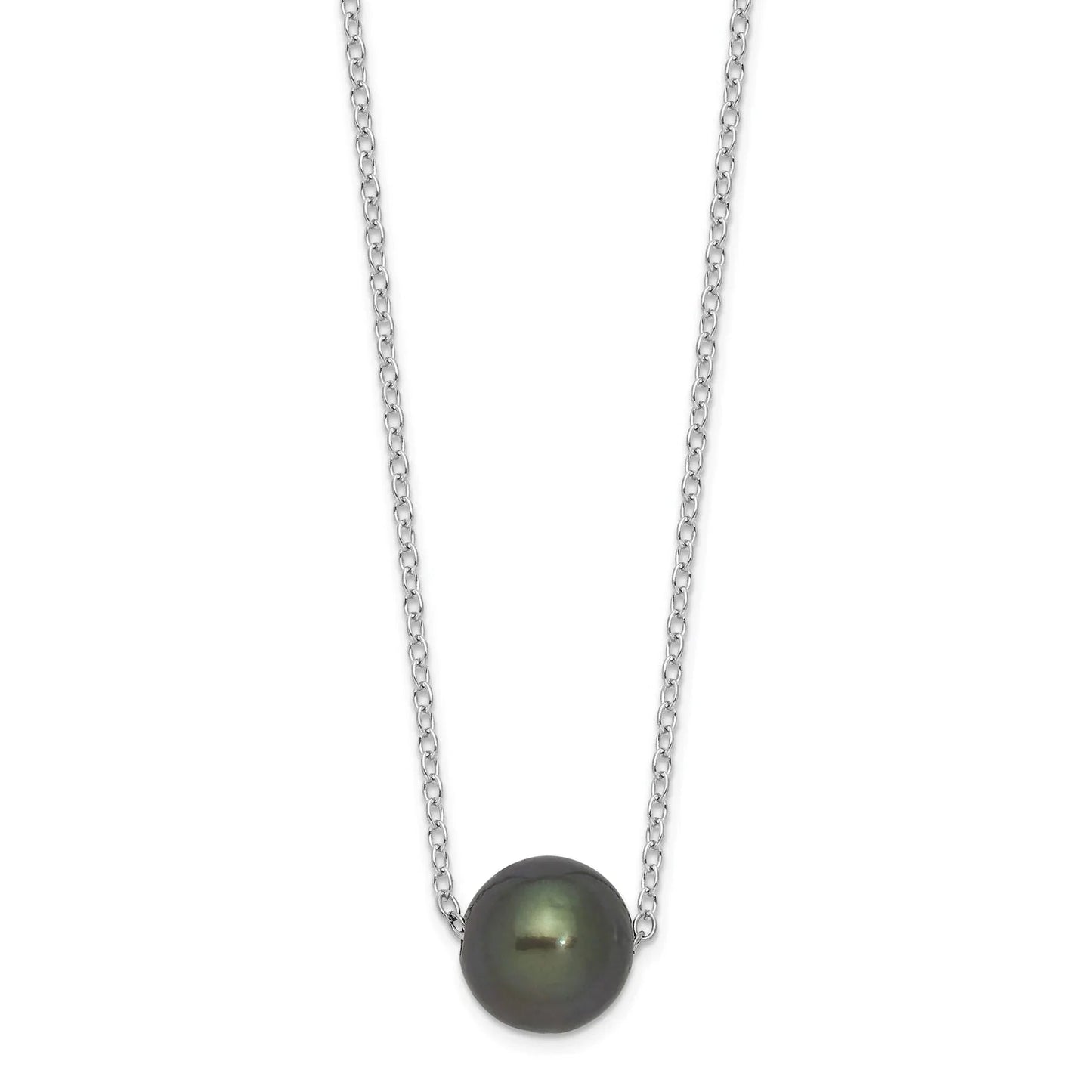 Black Cultured Tahitian Pearl Necklace