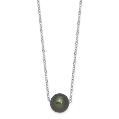Black Cultured Tahitian Pearl Necklace