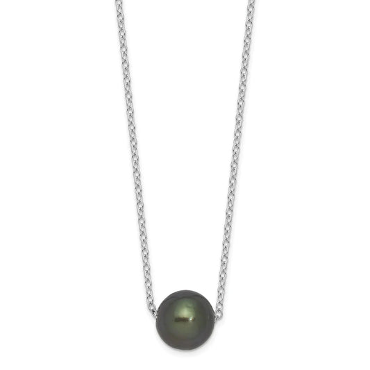 Black Cultured Tahitian Pearl Necklace