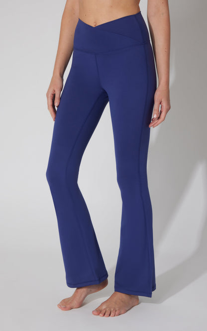 Lux Madison Crossover Elastic Free Waist 31 1/2 inch Flare Leg Pant