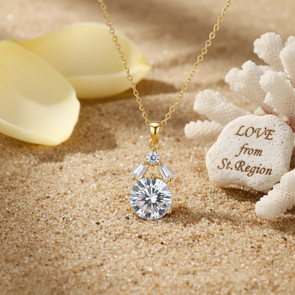 Crystal & Cubic Zirconia Geo Pendant