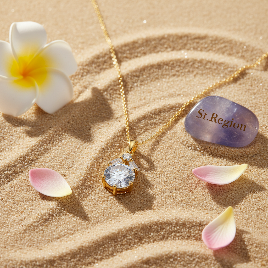 Crystal & Cubic Zirconia Geo Pendant