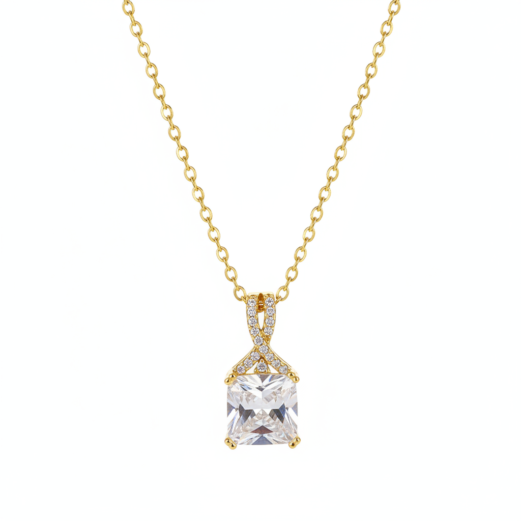 Crystal & Cubic Zirconia Pendant Necklace