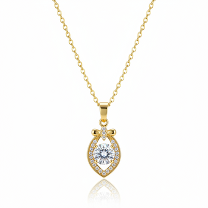 Crystal & Cubic Zirconia Eye Pendant Necklace
