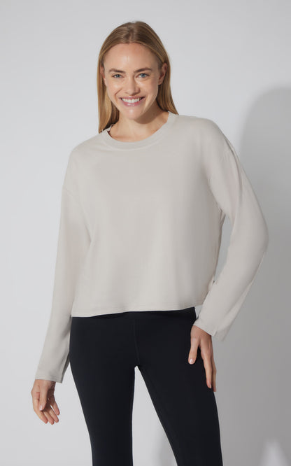 2 PK Cotton Deluxe Boxy Long Sleeve Top - Our Earthy Story