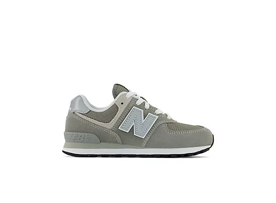 New Balance 574 Core Toddlers' (TD) Sneakers — Grey/White Suede Low-Top