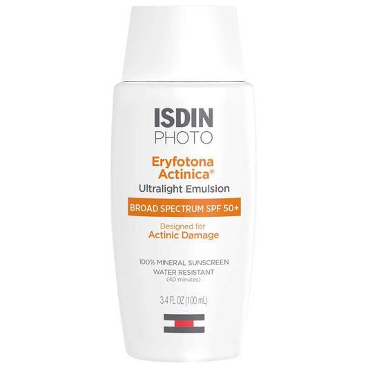 Eryfotona Actinica Ultralight Mineral Sunscreen SPF 50+ - Non-Greasy, Broad-Spectrum Protection