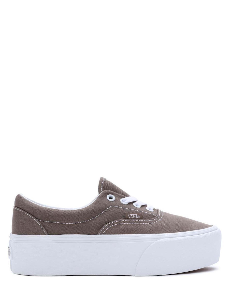 Vans Era Stackform Women's Platform Sneakers — Taupe Canvas