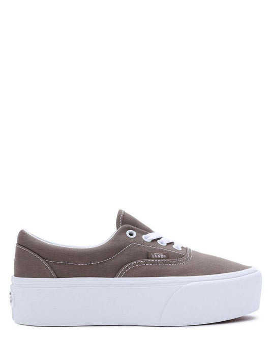 Vans Era Stackform Women's Platform Sneakers — Taupe Canvas