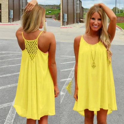 Seaside Dream Chiffon Sundress - Effortless Elegance for Sunny Days