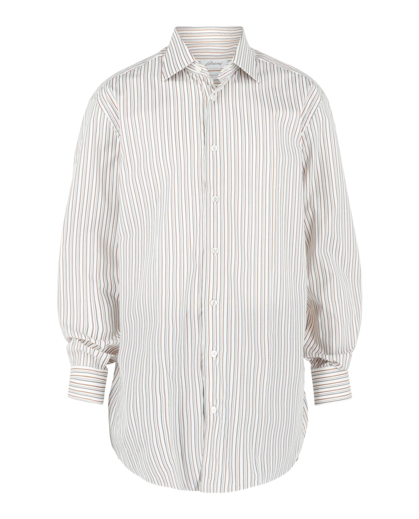 Brioni Striped Button-Up Shirt