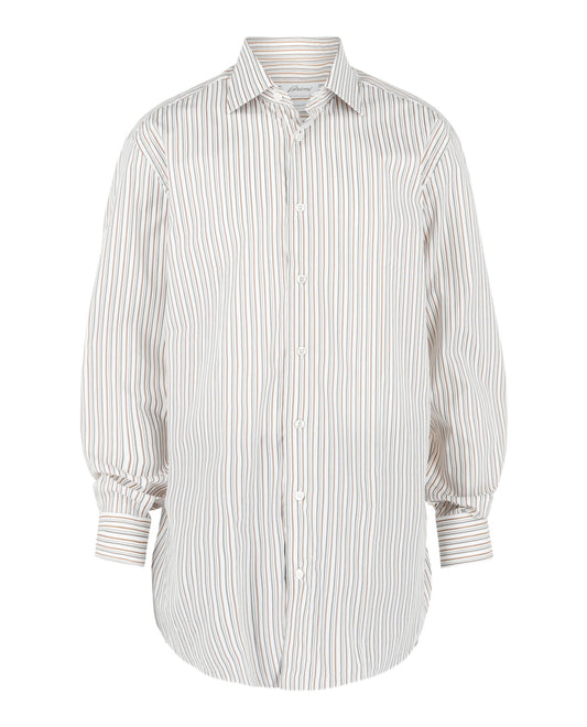 Brioni Striped Button-Up Shirt