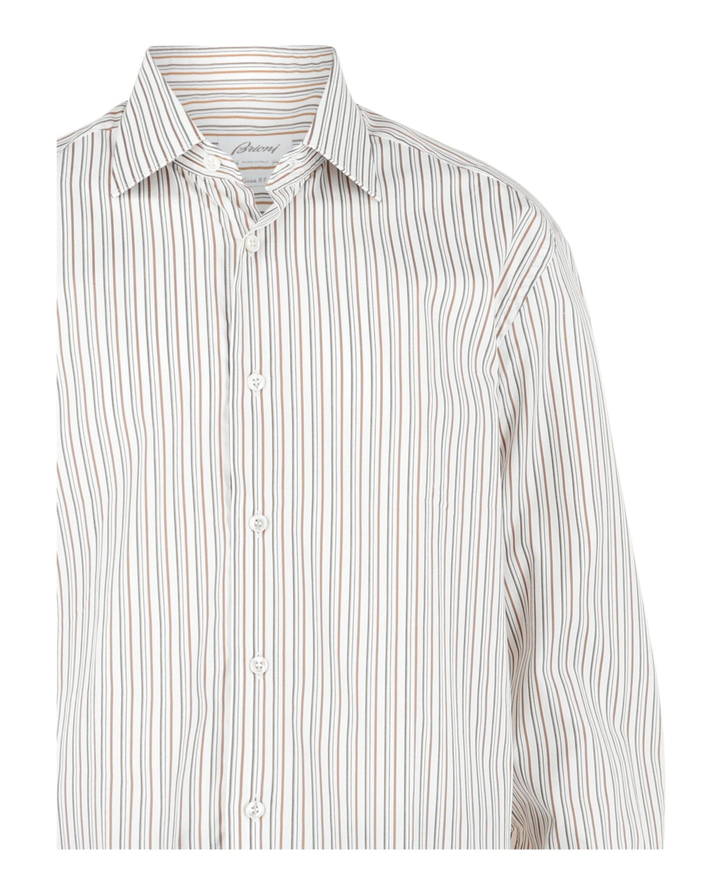 Brioni Striped Button-Up Shirt