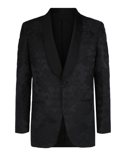 Brioni Floral Jacquard Tuxedo Jacket
