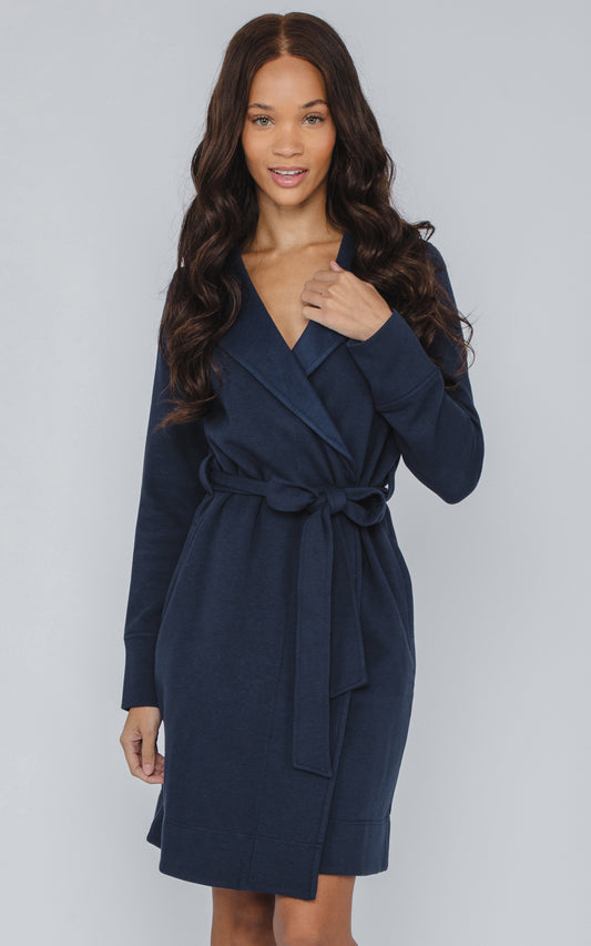 Butter Fleece Lined Robe - Our Ocean Core Story