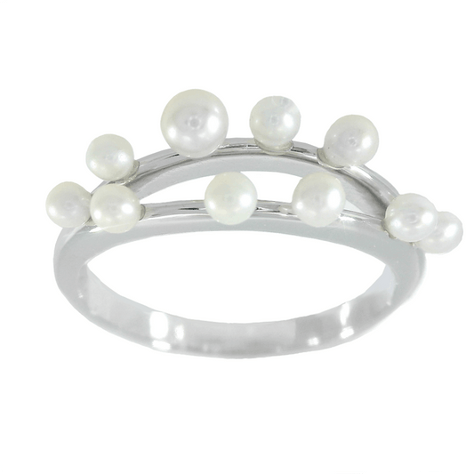 Pearl Cluster Ring