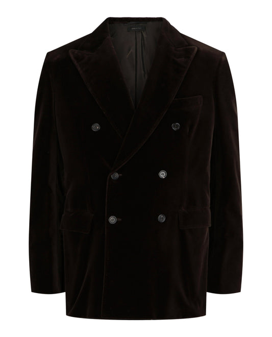Brioni Double-Breasted Velvet Smoking Jacket