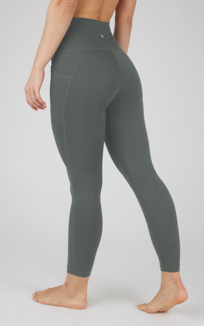 Lux Elastic Free High Waist Side Pocket 7/8 Ankle