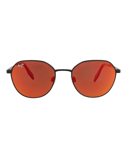Maui Jim Round-Frame Metal Sunglasses