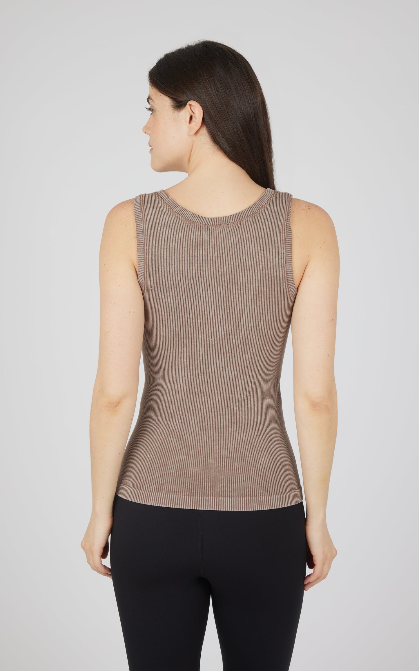 2 PK Stonewash Ribbed Seamless Tank
