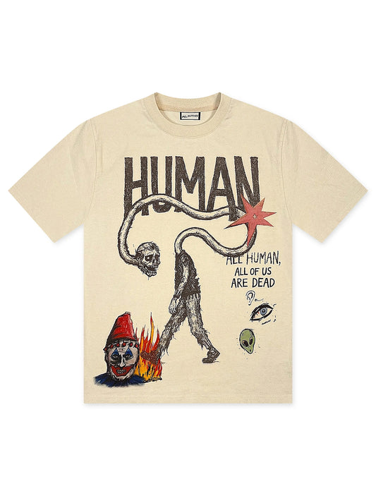 All Human Runaway Tee - Cream