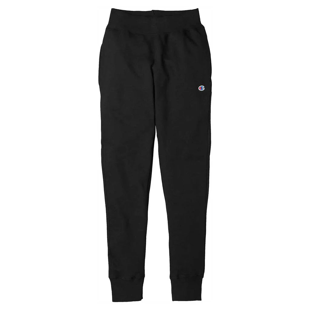 Champion C Life Reverse Weave Contrast Stitch Men's Joggers — Black