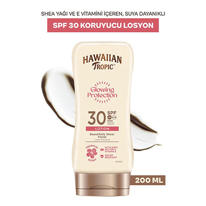 Hawaiian Tropic SPF 30 Sunscreen Lotion: UVA/UVB Protection for Glowing Skin - Vegan & Cruelty-Free, Water Resistant