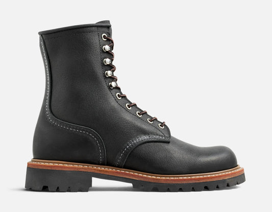Red Wing Shoes Men's Red Wing Logger In Black Oil Slick Leather