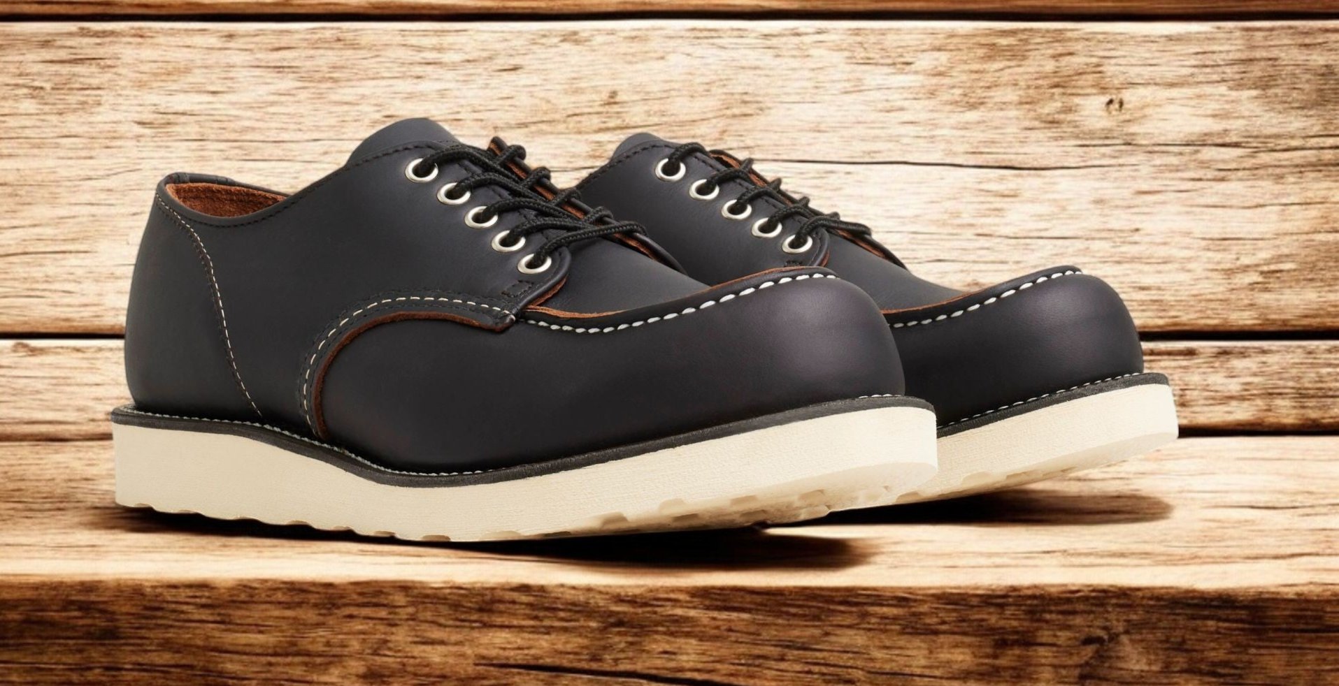 レッドウィング　8090 CLASSIC MOC OXFORD 9D Red Wing - 8090 - Black Shop Moc Oxford - goldensupplyco.com