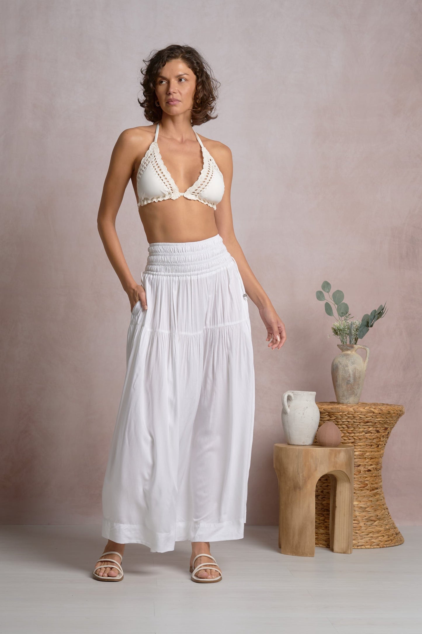 Rory Skirt White