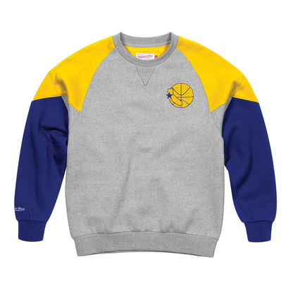 Mitchell & Ness Men's NBA Golden State Warriors Trading Block Crew