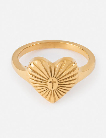 Elevated Faith Radiant Heart Ring