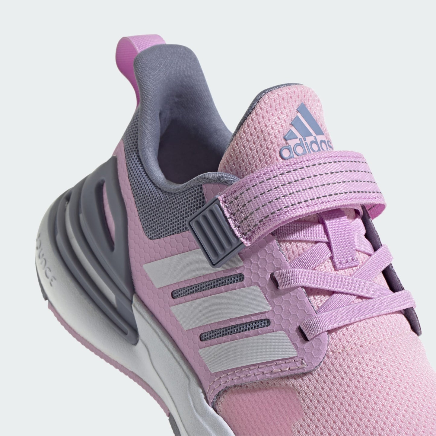 [ID3382] Youth adidas Rapidasport Bounce Top Strap ‘Clear Pink Cloud White Bliss Lilac (GS)'