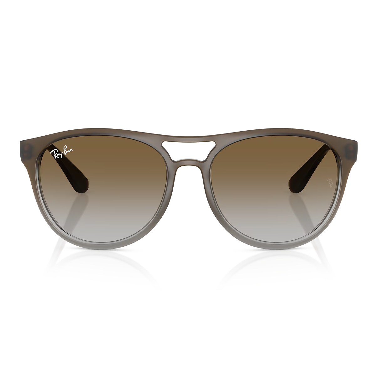 Brown Gradient on Clear Grey / Green Gradient-