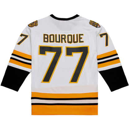 Mitchell & Ness Men's NHL White Jersey Bruins 1989 Ray Bourque