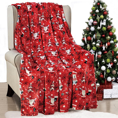 Elegant Comfort 50" x 60" Holiday Velvet Plush Blanket Throw - 50 x 60 inches