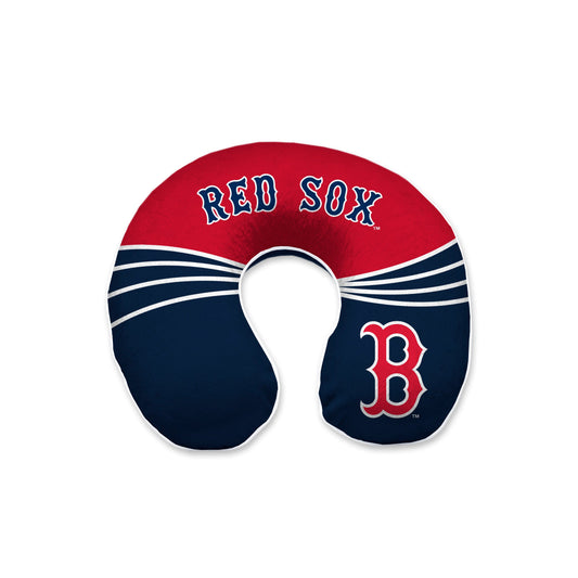 Boston Red Sox MLB Wave U-Neck Memory Foam Travel Pillow