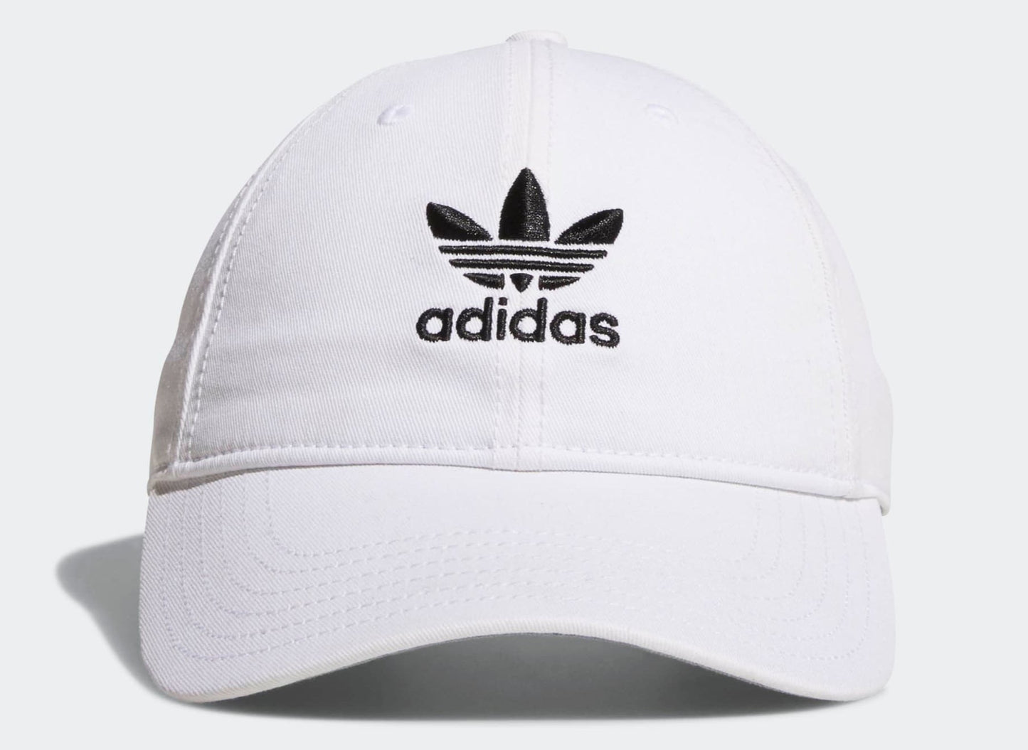 Men's adidas Originals White Pre-Curve Washed Adjustable