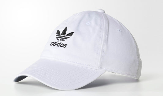 Men's adidas Originals White Pre-Curve Washed Adjustable