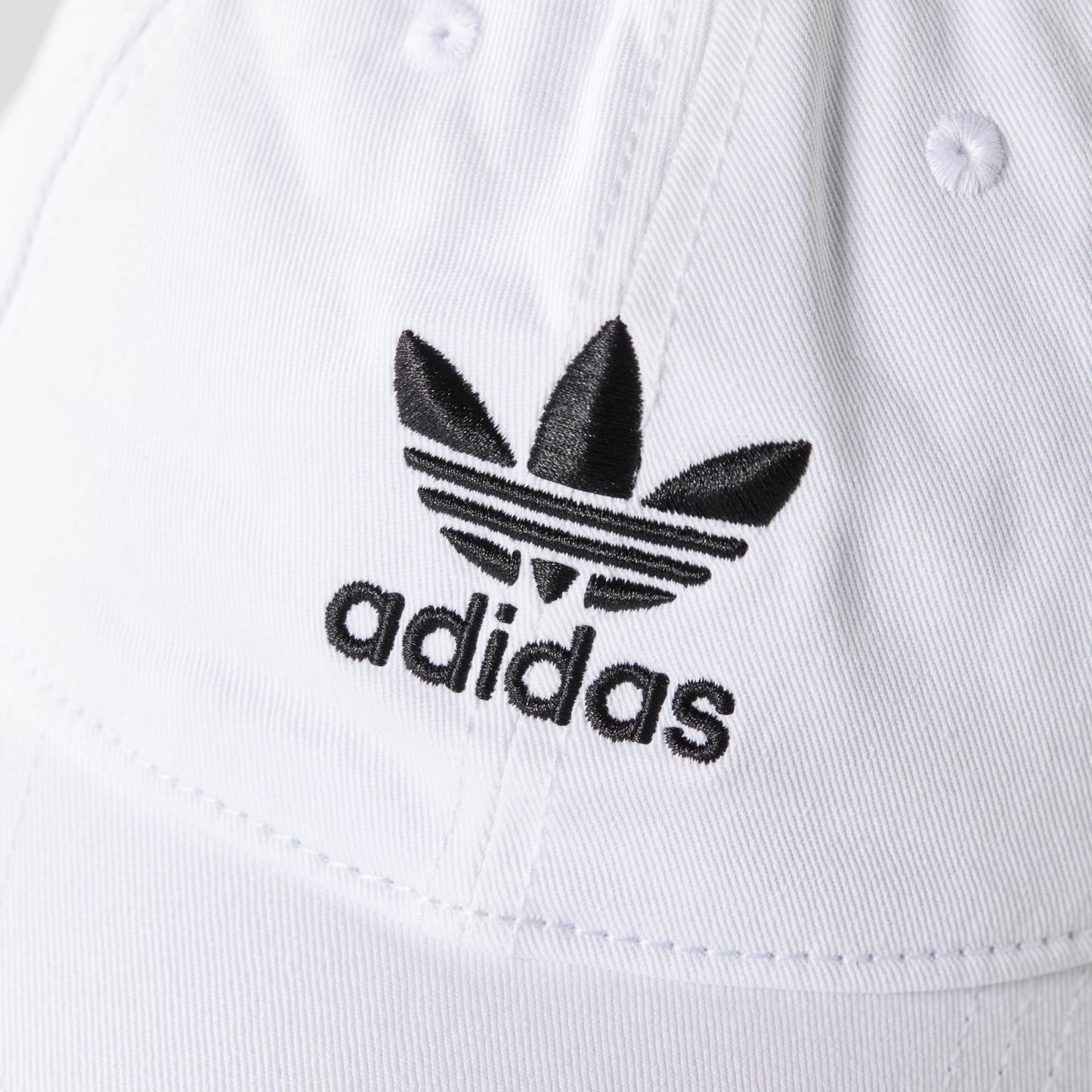Men's adidas Originals White Pre-Curve Washed Adjustable