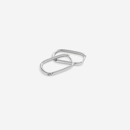 Mint & Lily Retro Box Huggie Hoop Earrings