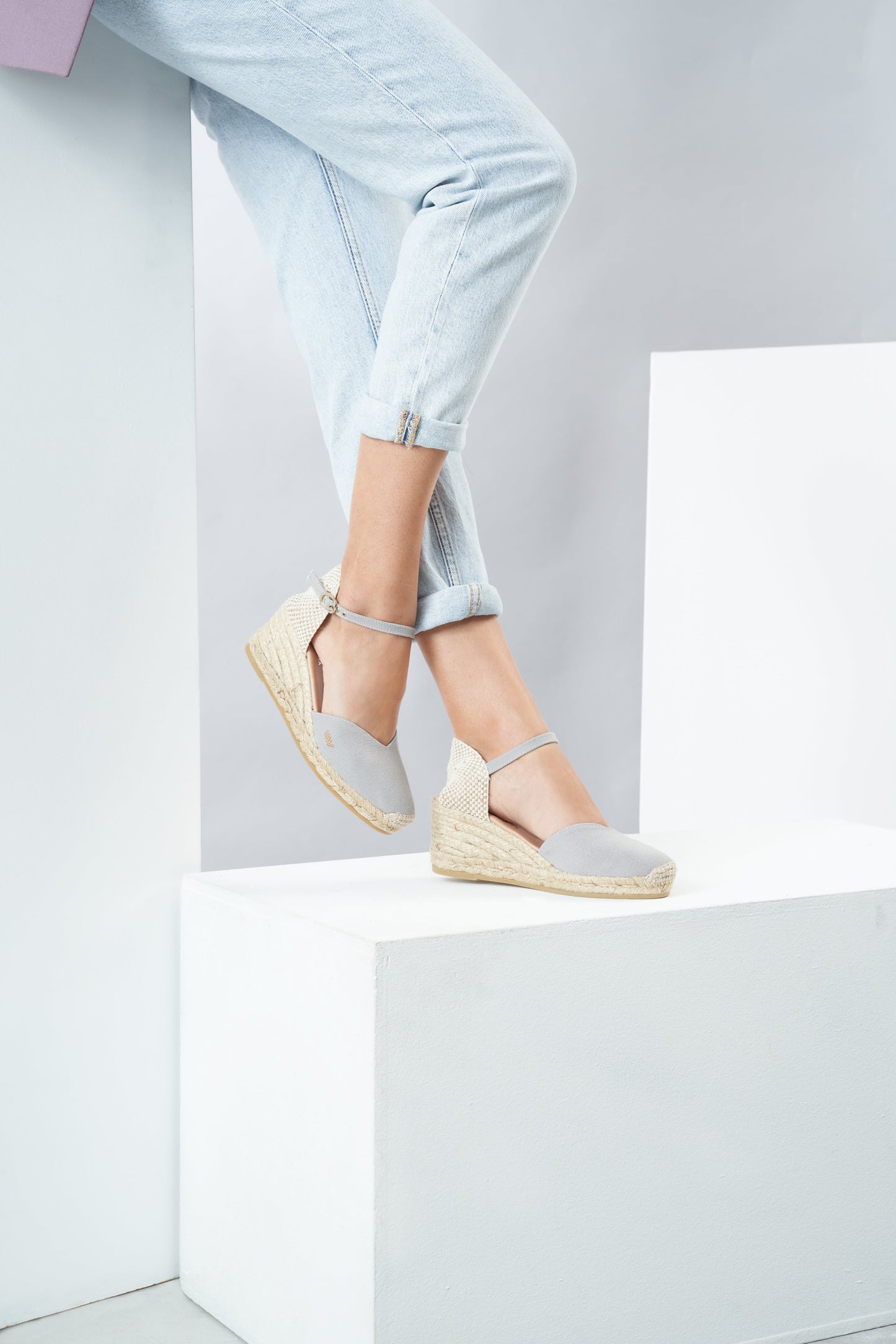 Reus Canvas Espadrille Wedges by Viscata